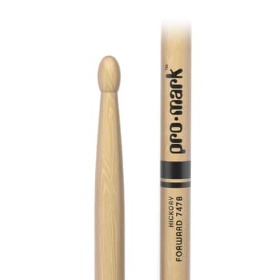 PRO-MARK TX747BW Super Rock Sticks Hickory, Wood Tip - Drumsticks image 2