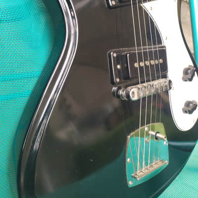 Eastwood Hi-Flyer P90 Black (similar Sidejack shape). Morsite & Univox Hi Flier type image 6