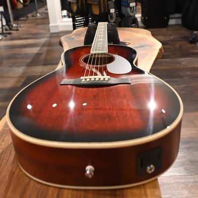 PRS SE P20E Parlor Acoustic Guitar Fire Red Burst #422 image 20