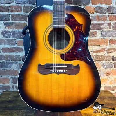 Framus Texan 5/196 Acoustic Guitar w/ Piezo & HSC (1960s - Sunburst) image 1