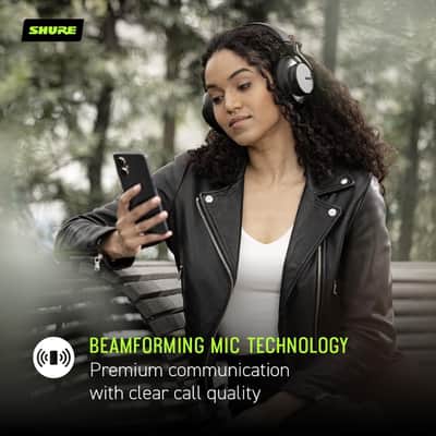Shure AONIC 50 Gen 2 Wireless Noise Cancelling Headphones, Premium Studio Sound, Bluetooth 5, Customizable EQ, 45-Hour Battery, Over-Ear, Black image 9