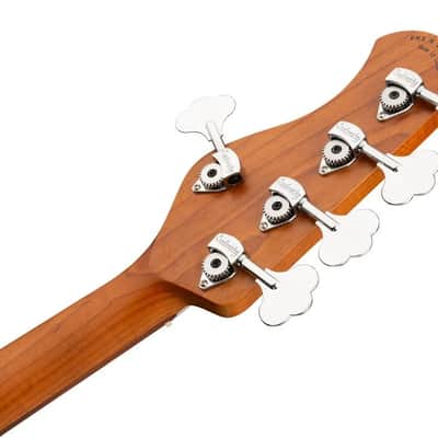 Sadowsky MetroExpress 21-Fret Vintage M Bass Morado Fingerboard 5-String - Solid Sage Green Metallic High Polish image 3