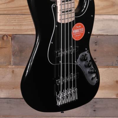 Squier Affinity Series Active Jazz V 5-String Bass Black Metallic image 2