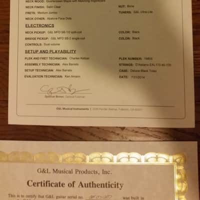2014 USA Left Handed G&L SB-2 image 7