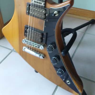 Guild X-79 Skyhawk 1980s: sweet neck, pickups and player.  Asymmetrical alien love gun w. brass nut! image 3