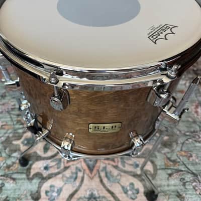 Tama SNOM Snare/Tom LBH1410L-TPM 10x14" S.L.P. Series Duo Birch DuoSnare Floor Tom/Snare Drum 2018 - Present Transparent Mocha image 2
