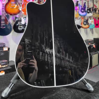 Takamine EF381DX 12-string Dreadnought Acoustic-electric Guitar - Black with Maple Auth Deal! 358 image 7