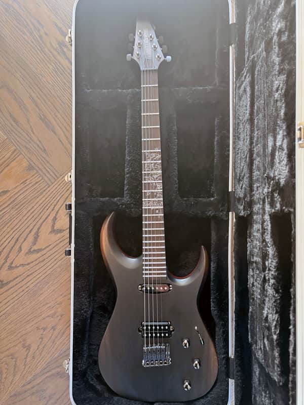 Daemoness Cimmerian “Danse Macabre” Custom 6-String Bog Oak / Mahogany w/ Bare Knuckle Warpig & Hard Case image 1