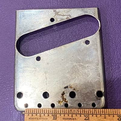 Vintage 1970s Fender Telecaster Tele six 6 Saddle ashtray Bridge Natural relic image 3