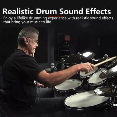 Electric Drum Set 9-Pad Roll-up with Headphones, USB MIDI, and Dual Pedals – Portable Drum Kit with Recording and Game Mode image 5