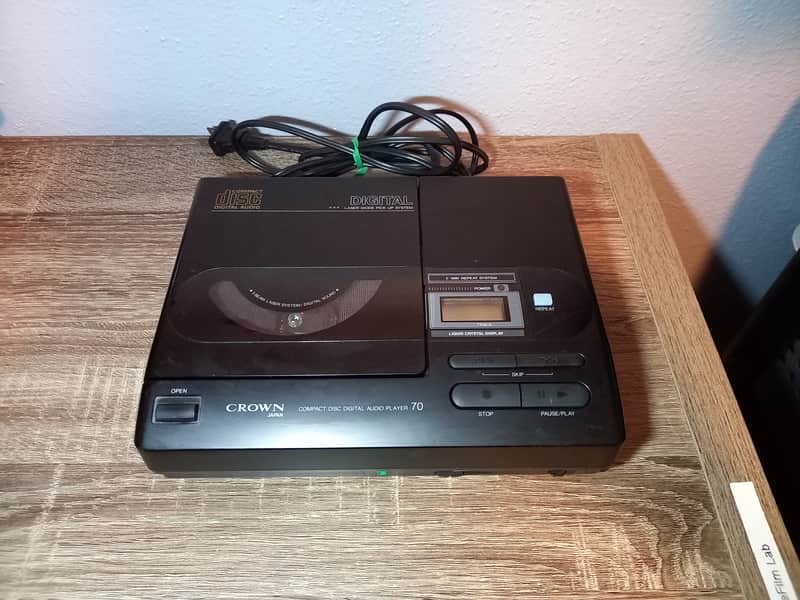 CROWN COMPACT DISC PLAYER CD-70 CDプレイヤー Vintage 1988 Crown Japan Compact Disc Player CD-70 CD Player | Reverb