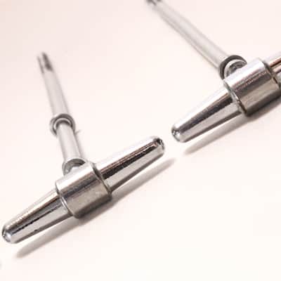 Six Camco Tension (Tuning) Rods for Tuxedo Bass Drum with Original Chubby Washers - 1960s / INSPECTED & TESTED image 6