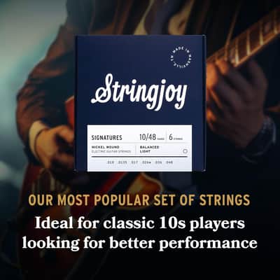 Stringjoy Signatures Balanced Light Gauge (10-48) Nickel Wound Electric Guitar Strings image 4