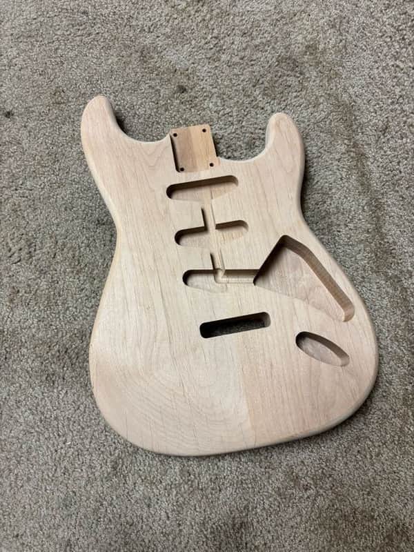 Raw Guitar Body Alder Body Stratocaster Style image 1