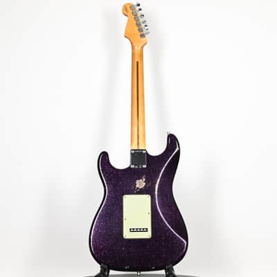 Fender Custom Shop Custom Deluxe Stratocaster w/ Seymour Duncan SH4B Humbucker, Relic/ Closet Classic Hardware- Magenta Sparkle 2026 (R147174) image 4