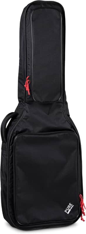 GEWA Gig-Bag Pure Series acoustic guitar bag 20 mm padding, backpack strap Black image 1