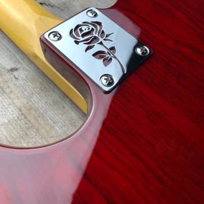 Icon Plates Rose Neck Plate For Bolt On Neck Guitar or Bass - Chrome Finish image 3