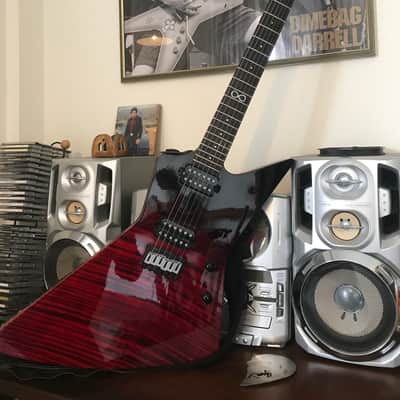 Chapman Explorer - Ghost Fret Black Blood Standard V2 2019 - Black Blood image 1