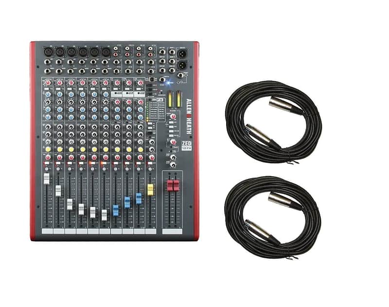 Allen & Heath ZED-12FX 12+2 Channel Mixer w/ Effects | Reverb