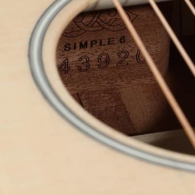 Larrivee Simple-6 OM Natural 2025 - Mahogany and Ebony image 4
