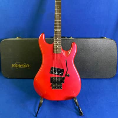 1987-1991 Kramer American Barrett Trans Red 6-String USA Electric Guitar w/Original Case+Floyd Rose image 1