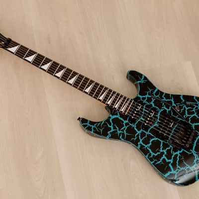 1980s Charvel by Jackson Dinky Custom DK-085-SSH Blue Crackle