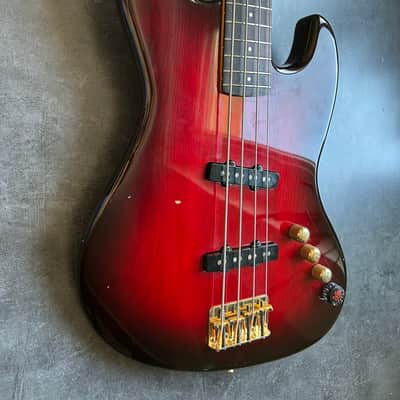 Tokai Custom Edition Jazz Bass Made in Japan 1991 - Transparent Red image 9