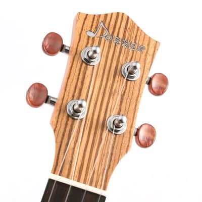 Zebrawood Body 23 inch Concert Ukulele with Ukulele Set Tuner Strap Nylon Strings image 9
