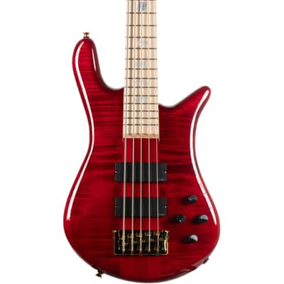 Spector Limited Edition Euro 5 LX 5 String Bass - Black Cherry Gloss image 1