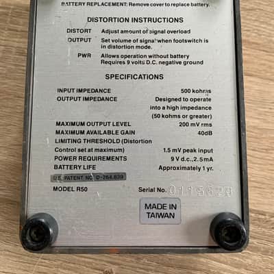 vintage Ross Distortion 1980s Taiwan JRC chip image 6