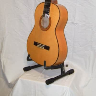 FINAL DISCOUNT Rare Almansa 447 Cypress Flamenco-style classical guitar with Travelite case. image 5