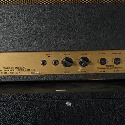 Marshall JMP 1986 Bass 50-Watt Hand Wired Guitar Amp Head 1973 - Serviced image 5