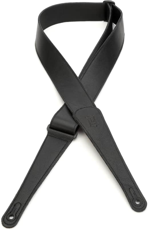 Levy's M7GG 2-inch Garment Leather Guitar Strap - Black image 1