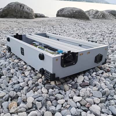 7U Eurorack Case Powered, 84 or 104hp, patched resealable modular synth image 12