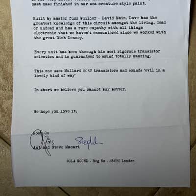Sola Sound 1.5 Tone Bender by David Main image 3