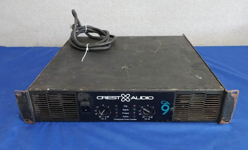 Crest Audio CA-9 Stereo Power Amplifier 550 Watts Per Channel Tested Good image 1
