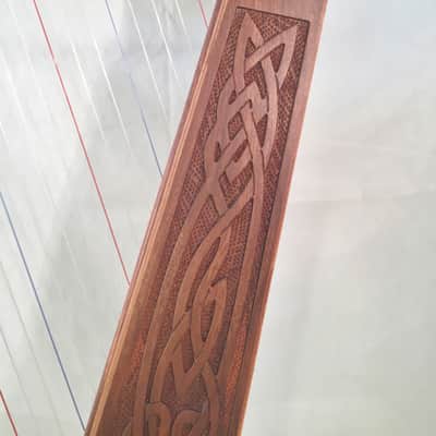 Roosebeck Heather Harp 22 Strings Chelby Tuning Levers Knotwork Design Discounted! image 5