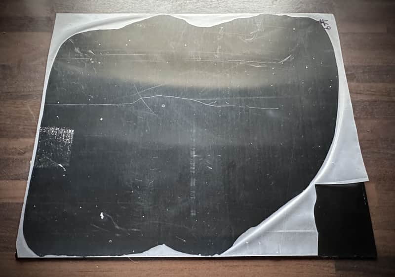 PREMIUM Fiberglass Pickguard Sheet – Black Semi-Matte, 2mm Thick, 30.5 × 23.5 cm image 1