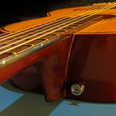 Giannini GN-50 Guitar (small parlor short-scale 12-fret classical nylon vintage 3/4 size BRAZIL) image 10
