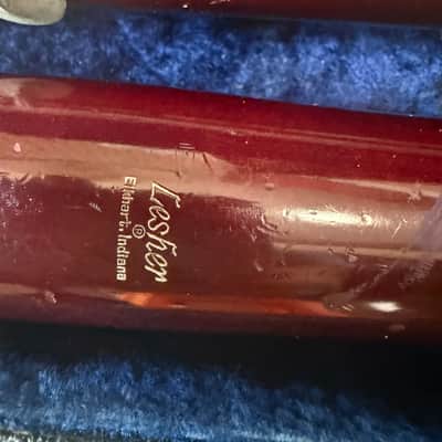 Wood Bassoon, with case,  Lesher brand. USA image 5