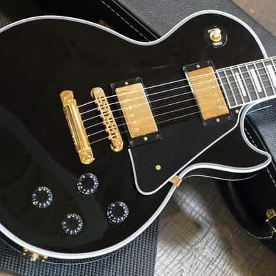 2025 Gibson Les Paul Custom Electric Guitar Black Ebony + COA OHSC image 3