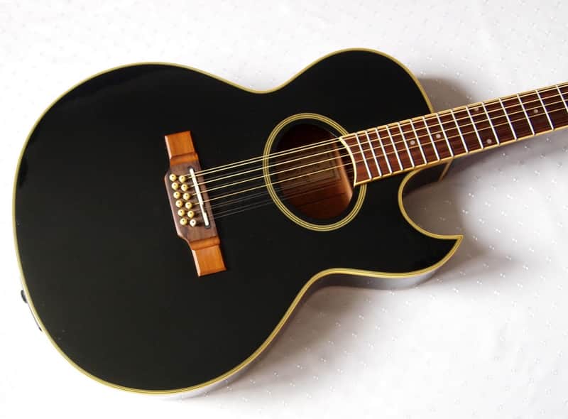 Washburn EA20MB-12 12弦ギター Washburn EA 20 MB-12 1995 Black | Reverb