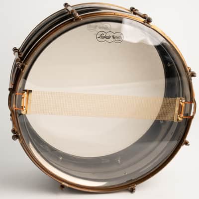 Ludwig Rare!! 1926-31' Ludwig Deluxe Scroll Engraved Snare Drum / Black Beauty 14"×6.5" image 9