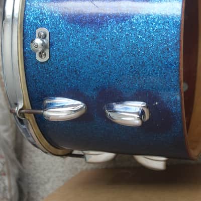 Slingerland blue sparkle tom drum 1961 8" x 12" image 1