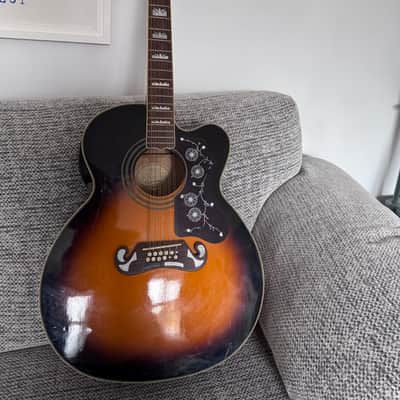 Epiphone EJ212 Super Jumbo 1994 - 2000 - Vintage Sunburst image 2