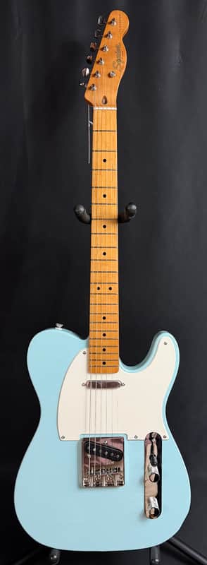 Squier Classic Vibe 50's Telecaster Electric Guitar Sonic Blue Finish (063) image 1