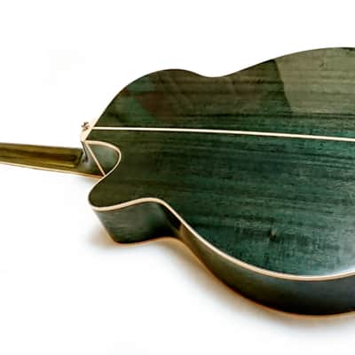 Westfield Electro Acoustic Guitar TF656P Trans Green Burst 2003 image 18