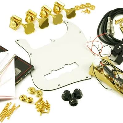 WD Parts Kit For Fender Jazz Bass Gold image 2