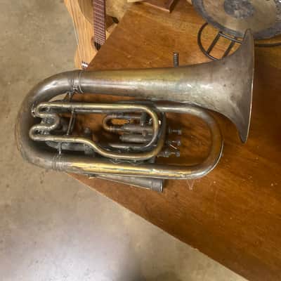 York and sons Euphonium twin bell as is image 2