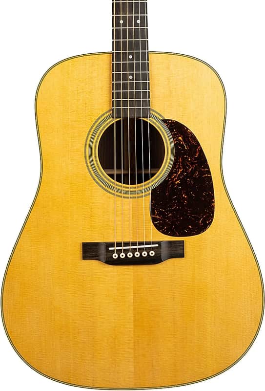 Martin D-28 Standard Dreadnought Acoustic Guitar (2025), Solid Spruce Top, Natural Satin image 1